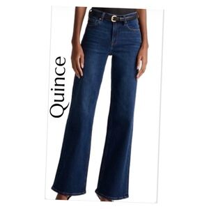 Quince Bella Stretch Wide Leg Jeans (Size 28)